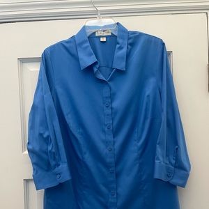 Coldwater Creek No Iron Classic Shirt 1 X 18